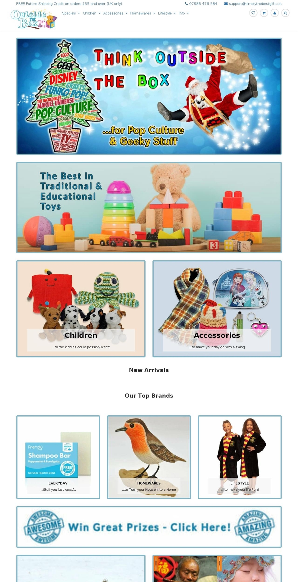 simplythebesttoysandgifts.uk shopify website screenshot