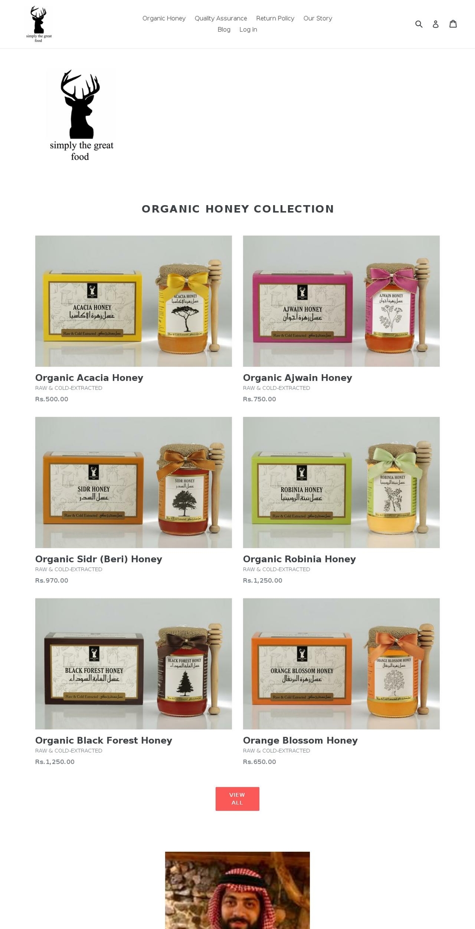 simplythegreatfood.com shopify website screenshot