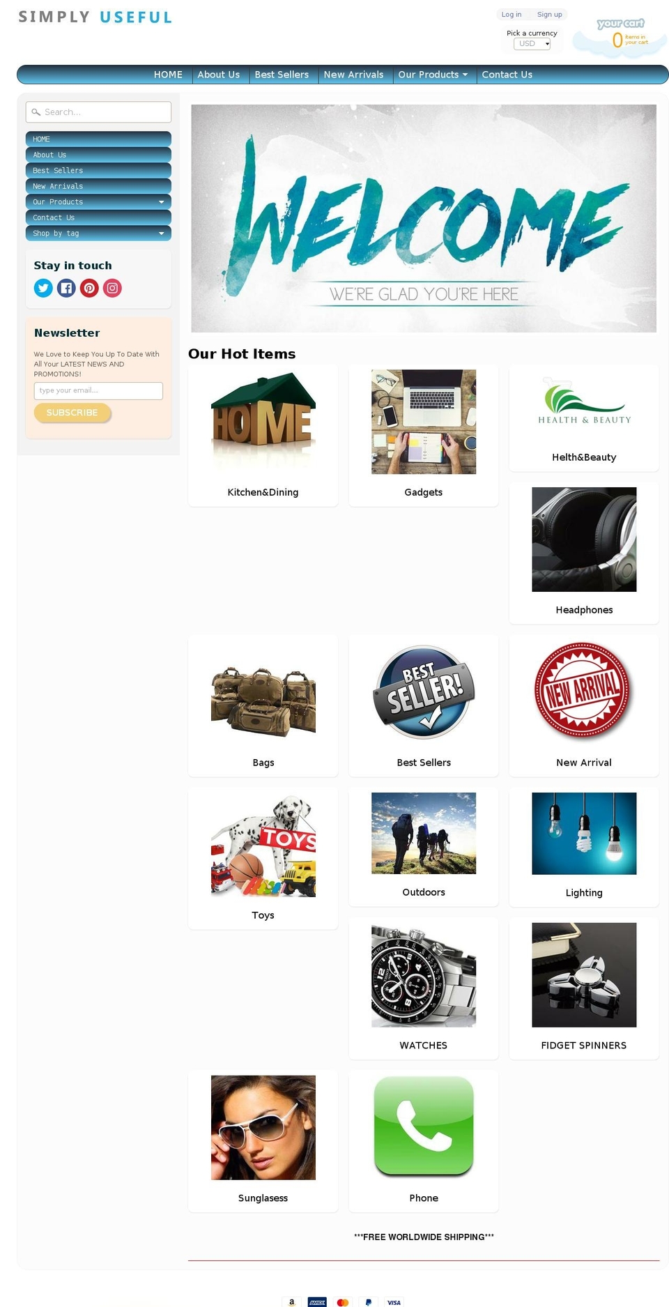 simplyusefulproducts.net shopify website screenshot