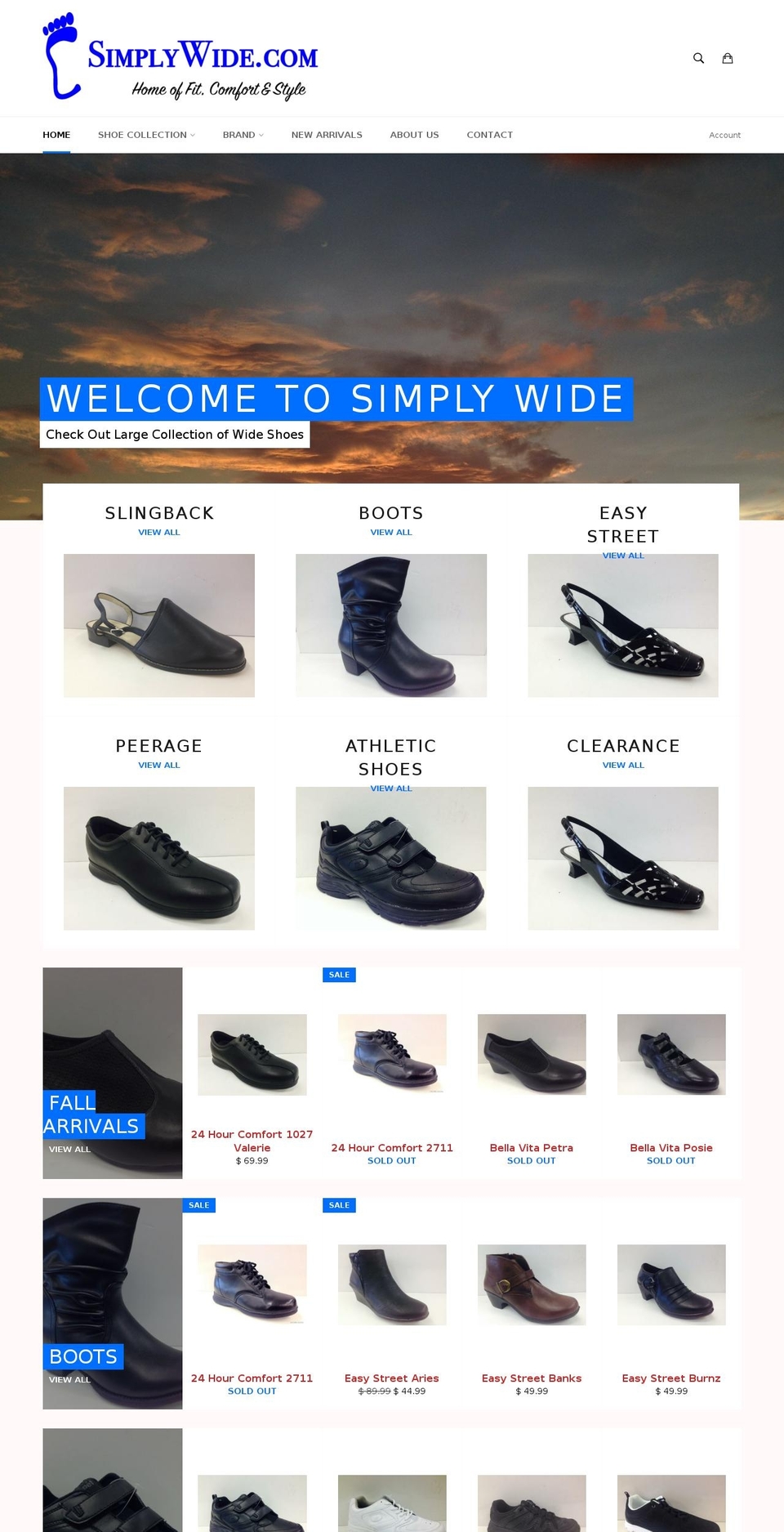 simplywide.com shopify website screenshot