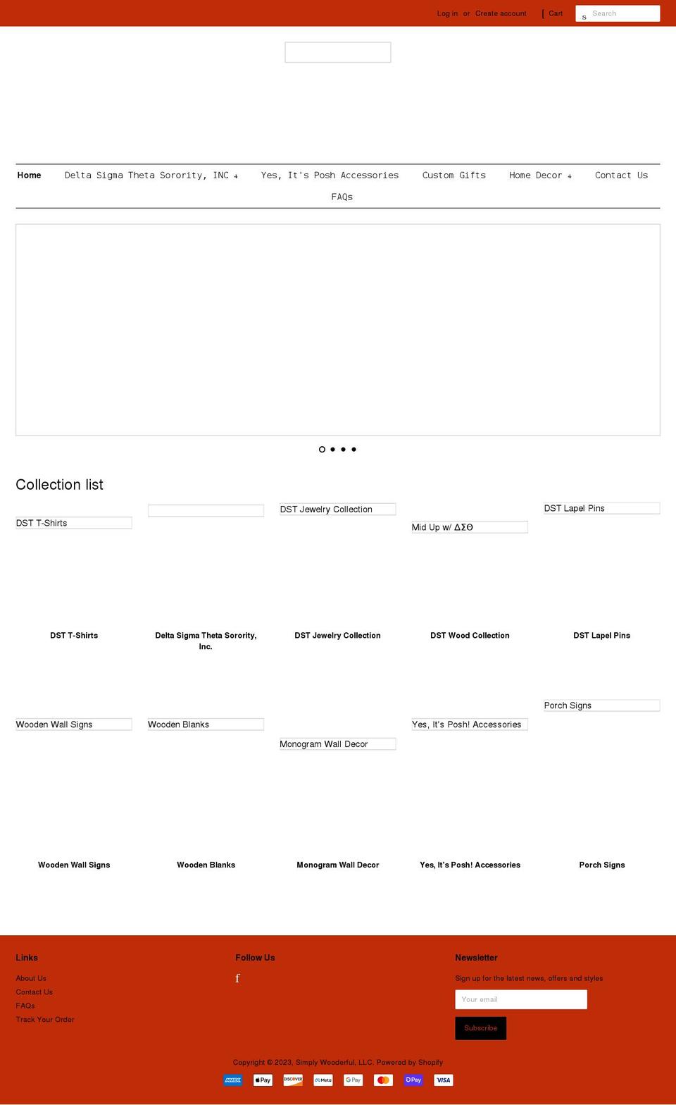 simplywooderful.com shopify website screenshot