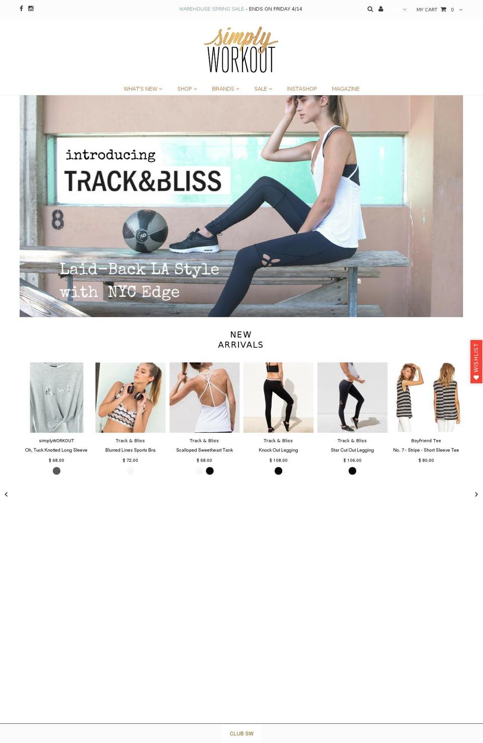 simplyworkoutshoppe.com shopify website screenshot