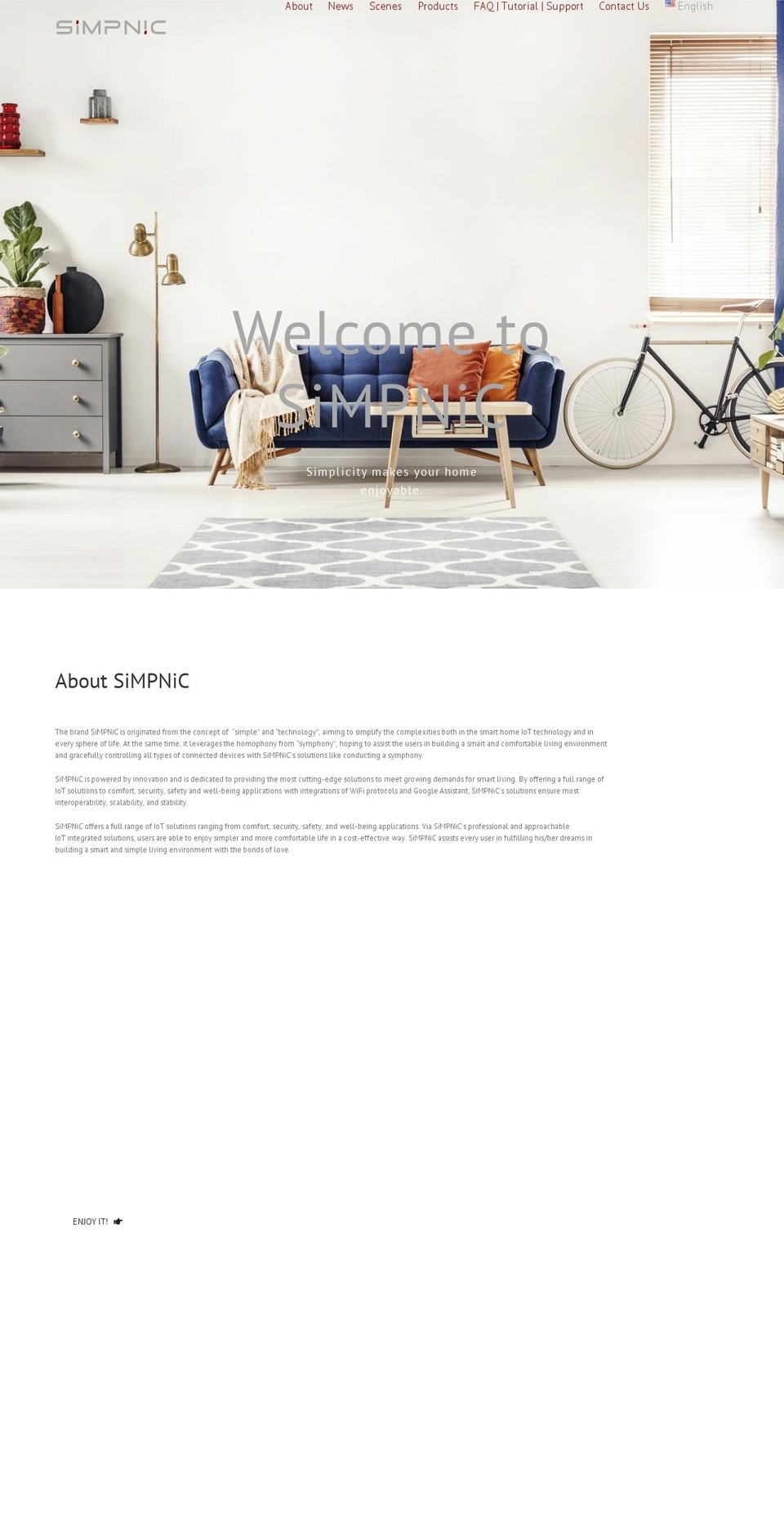 simpnic.com — Shopify storefront screenshot