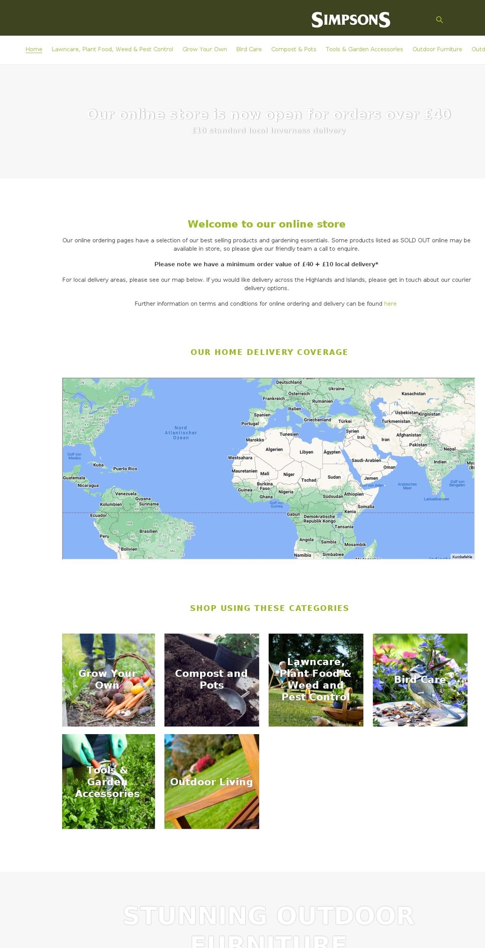 simpsonsgardencentre.myshopify.com shopify website screenshot