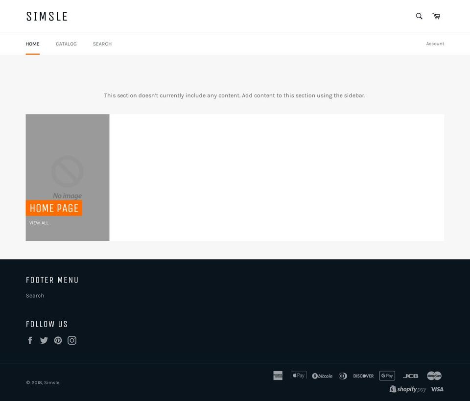 simsle.com — Shopify storefront screenshot