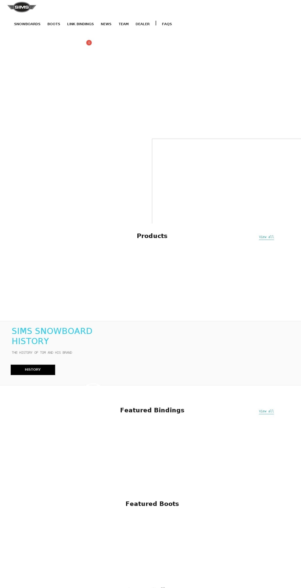 simsnow.jp shopify website screenshot