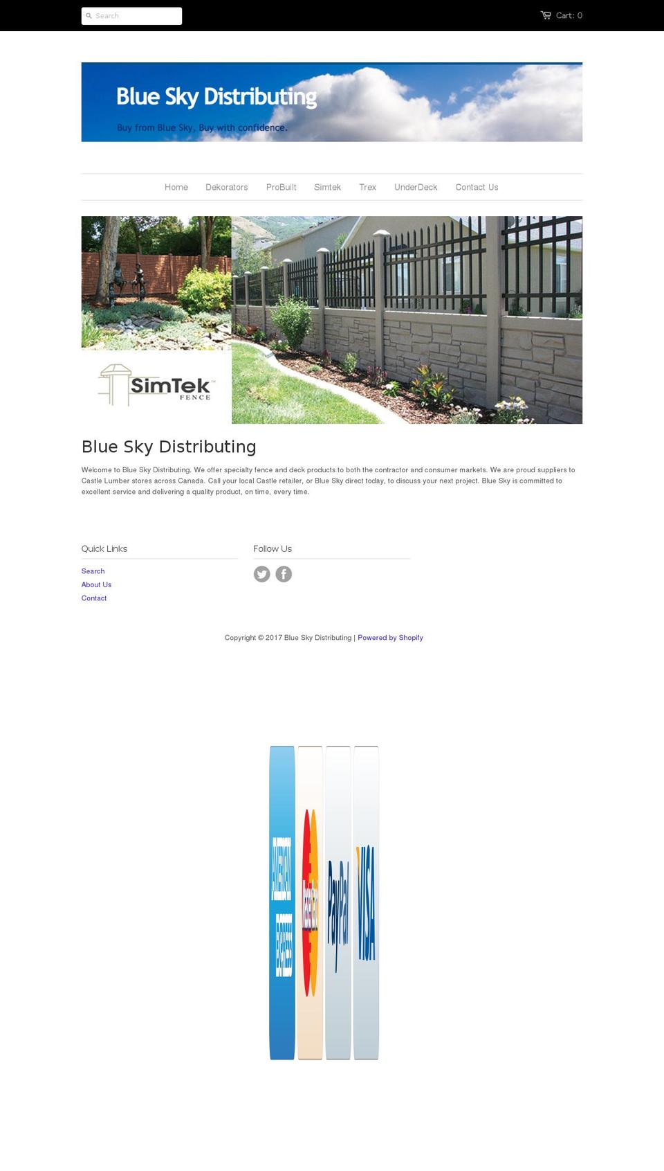 simtekfence.ca shopify website screenshot