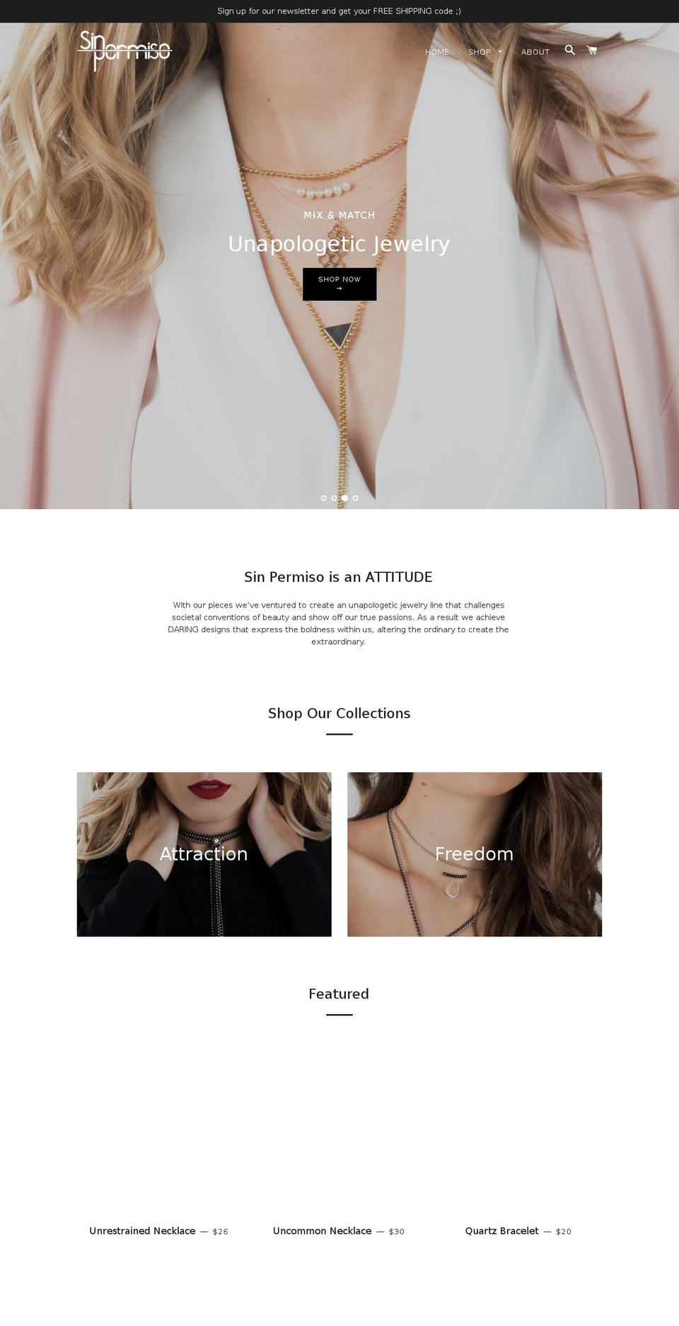 sin-permiso.com — Shopify storefront screenshot