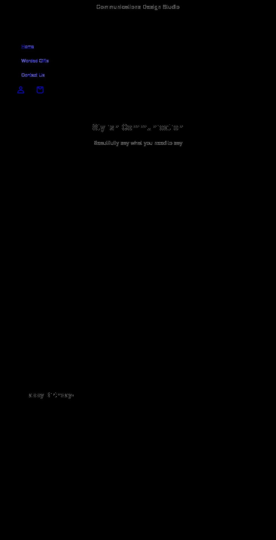 sincerely-comma.com — Shopify storefront screenshot