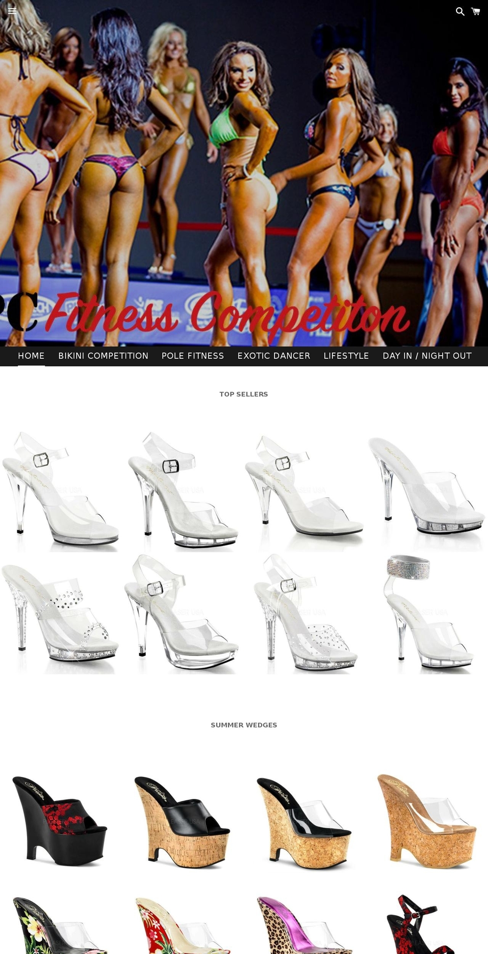 sincityheels.com shopify website screenshot