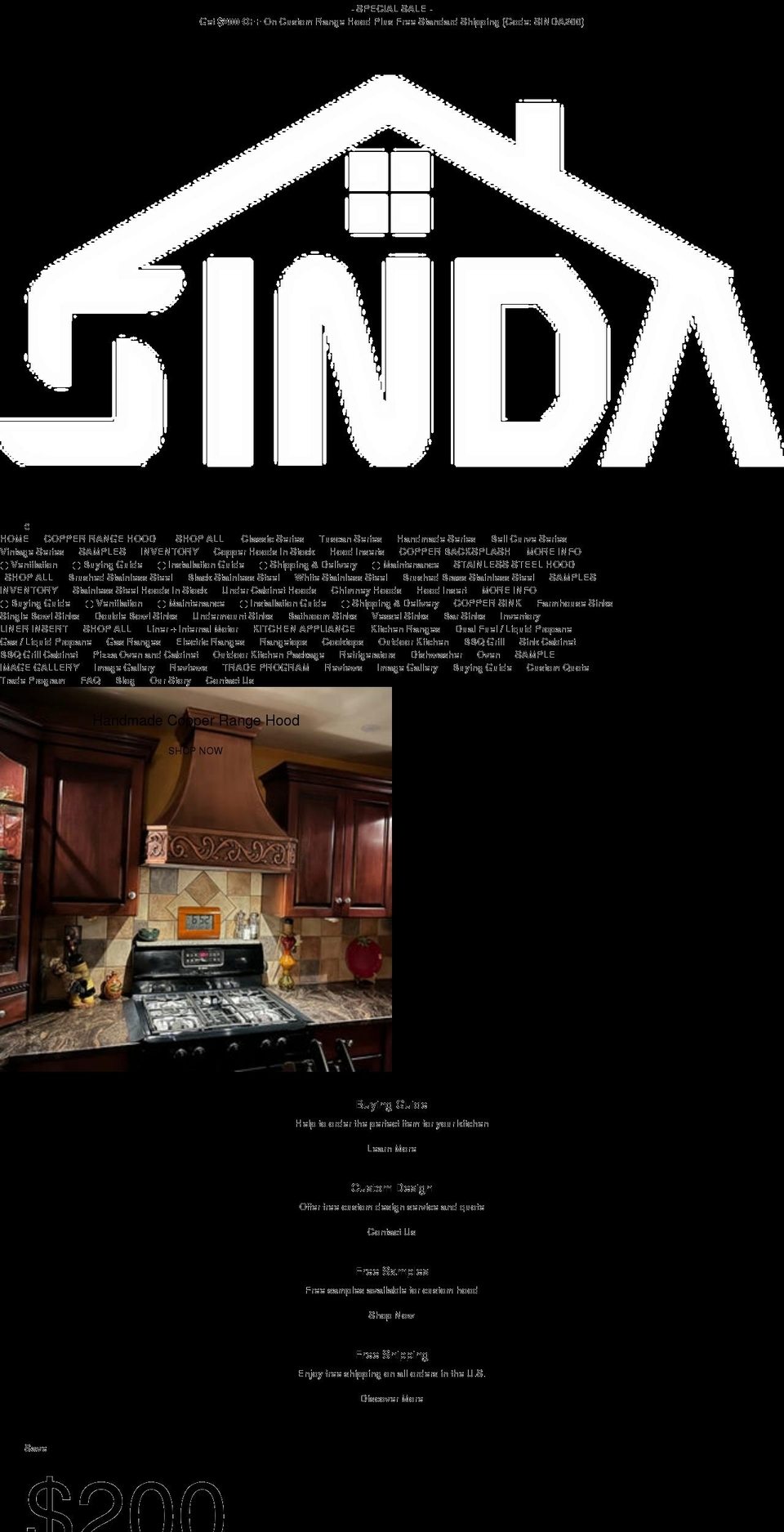 sindacopper.com shopify website screenshot