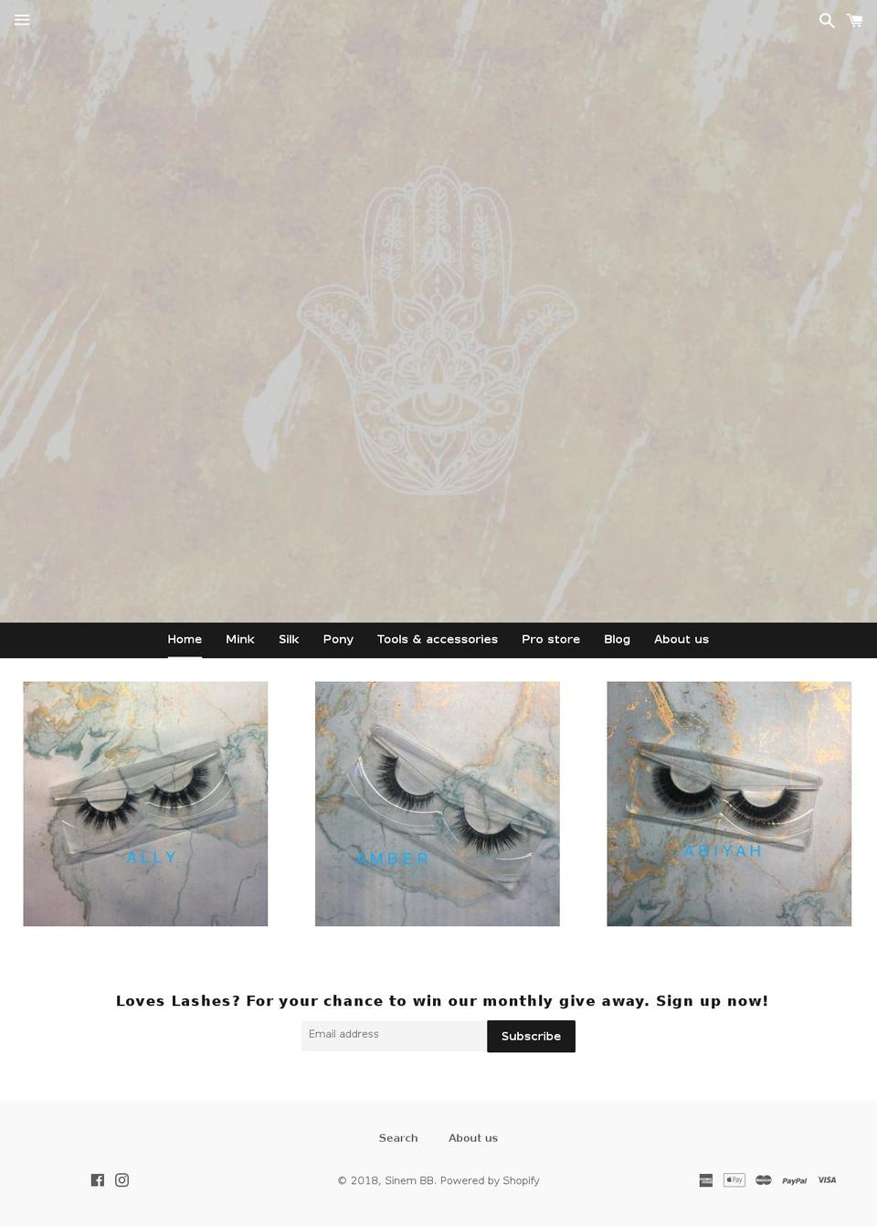 sinembb.com shopify website screenshot