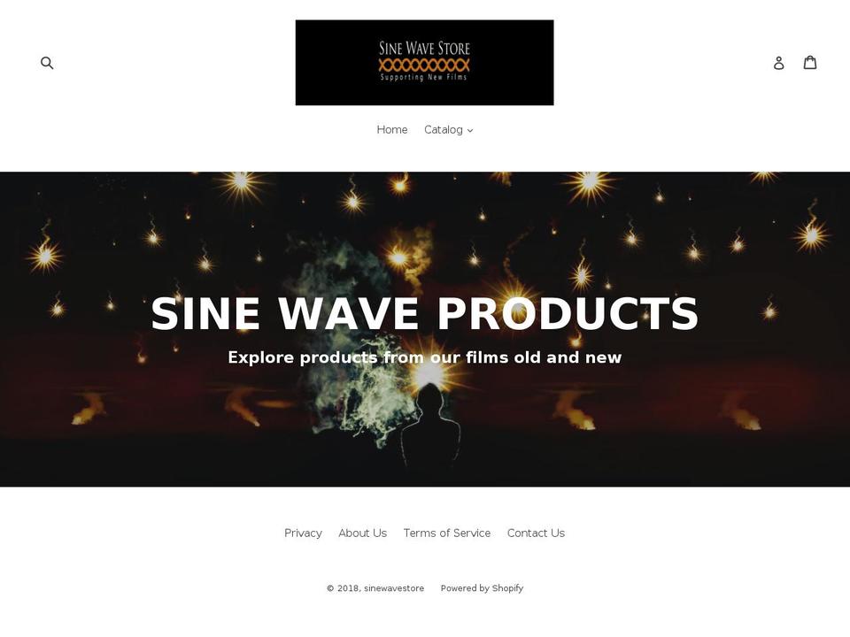 sinewavestore.com — Shopify storefront screenshot
