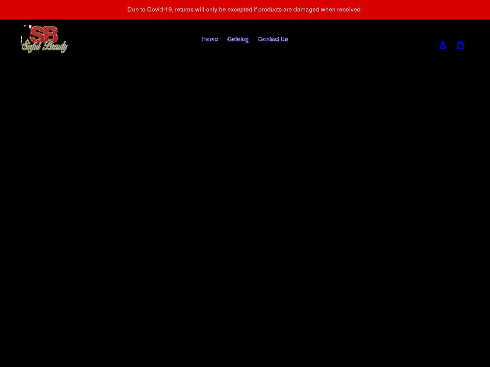 sinful-beauty.com shopify website screenshot