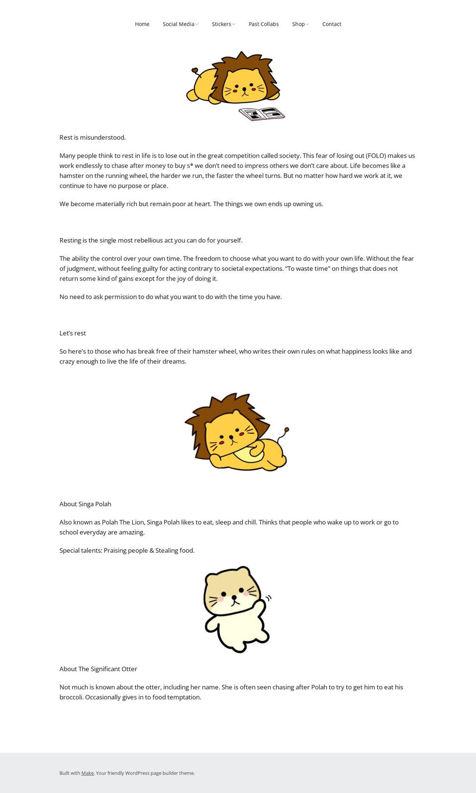 singapolah.com — Shopify storefront screenshot