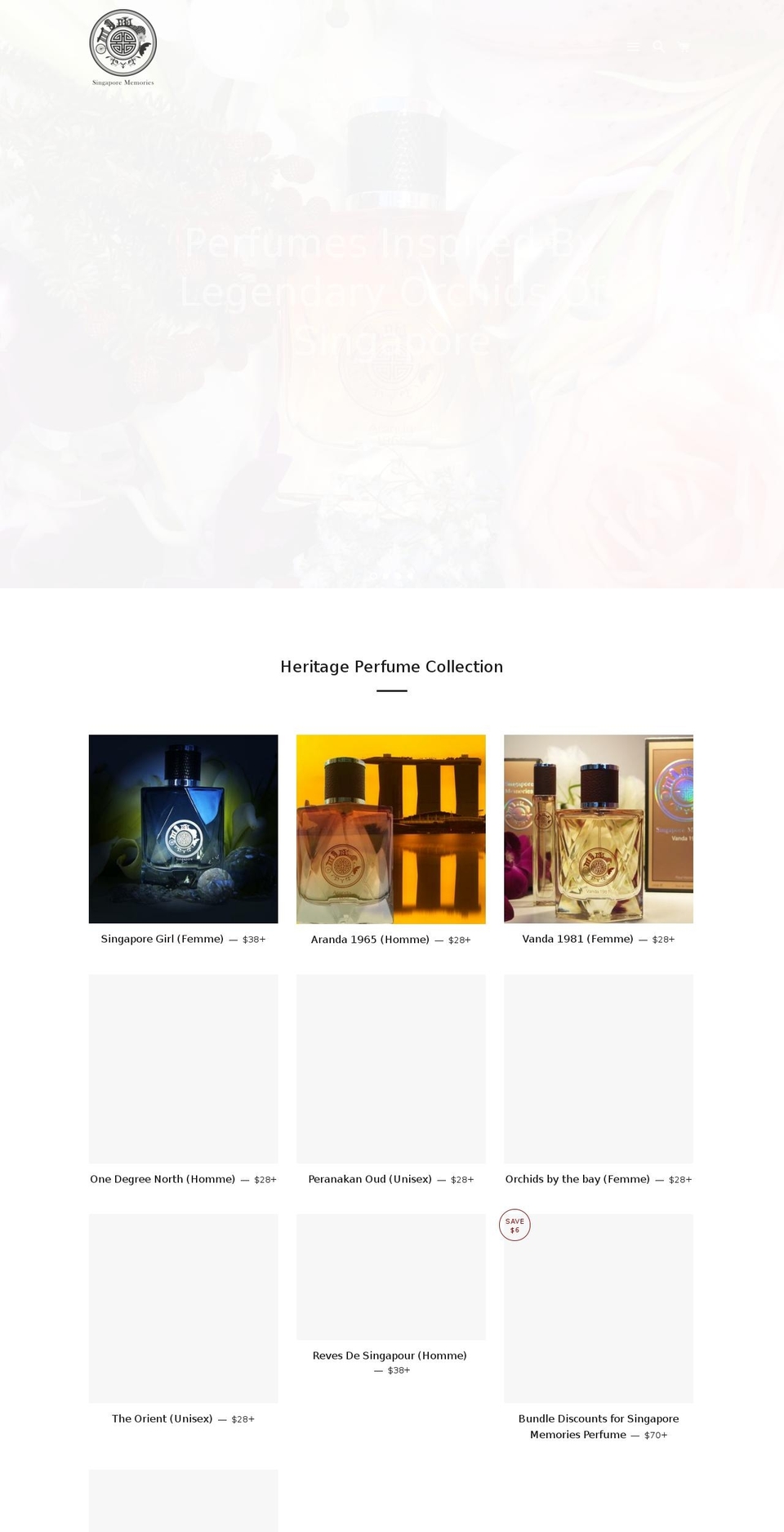 singapore-memories.com — Shopify storefront screenshot