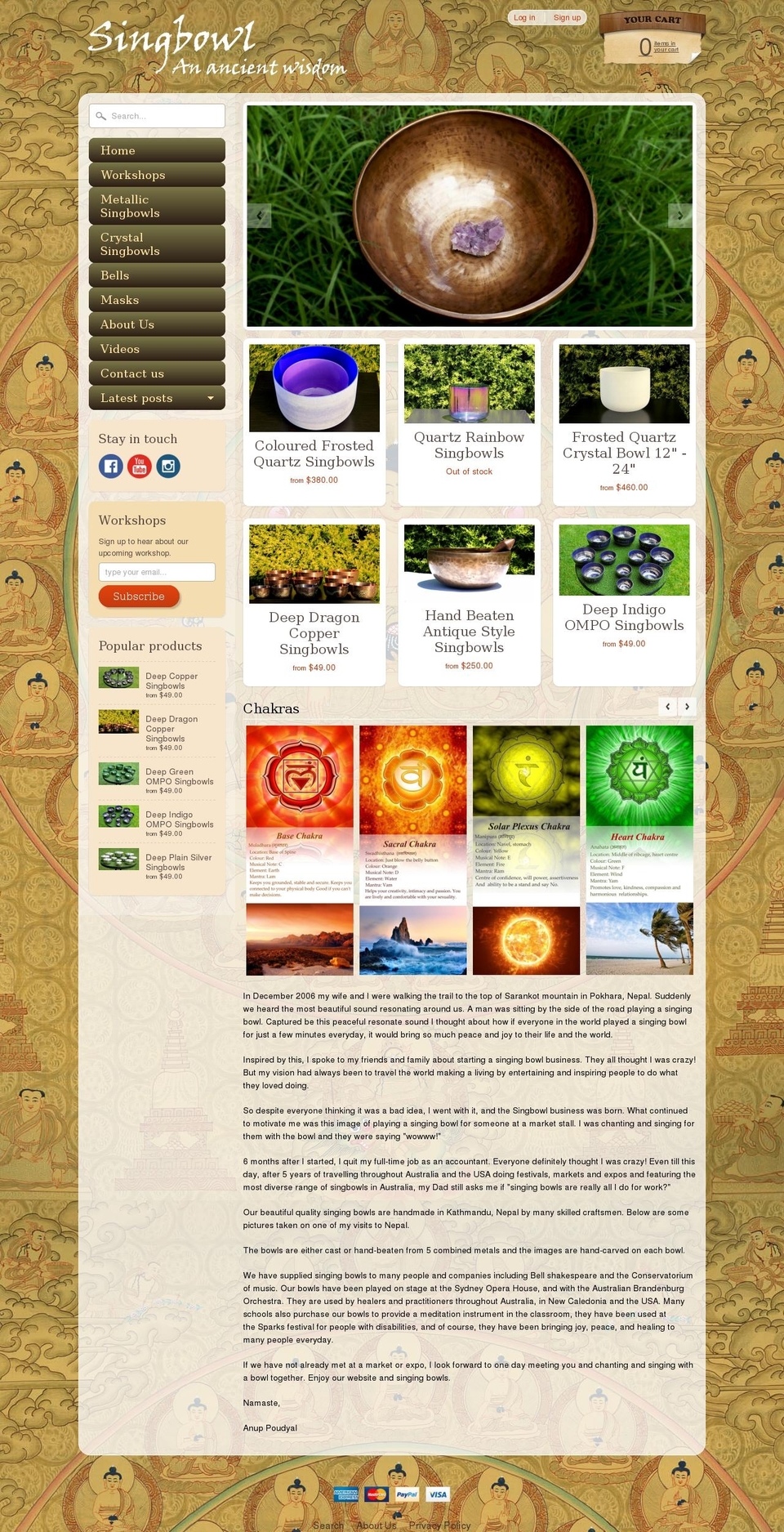 singbowls.com shopify website screenshot