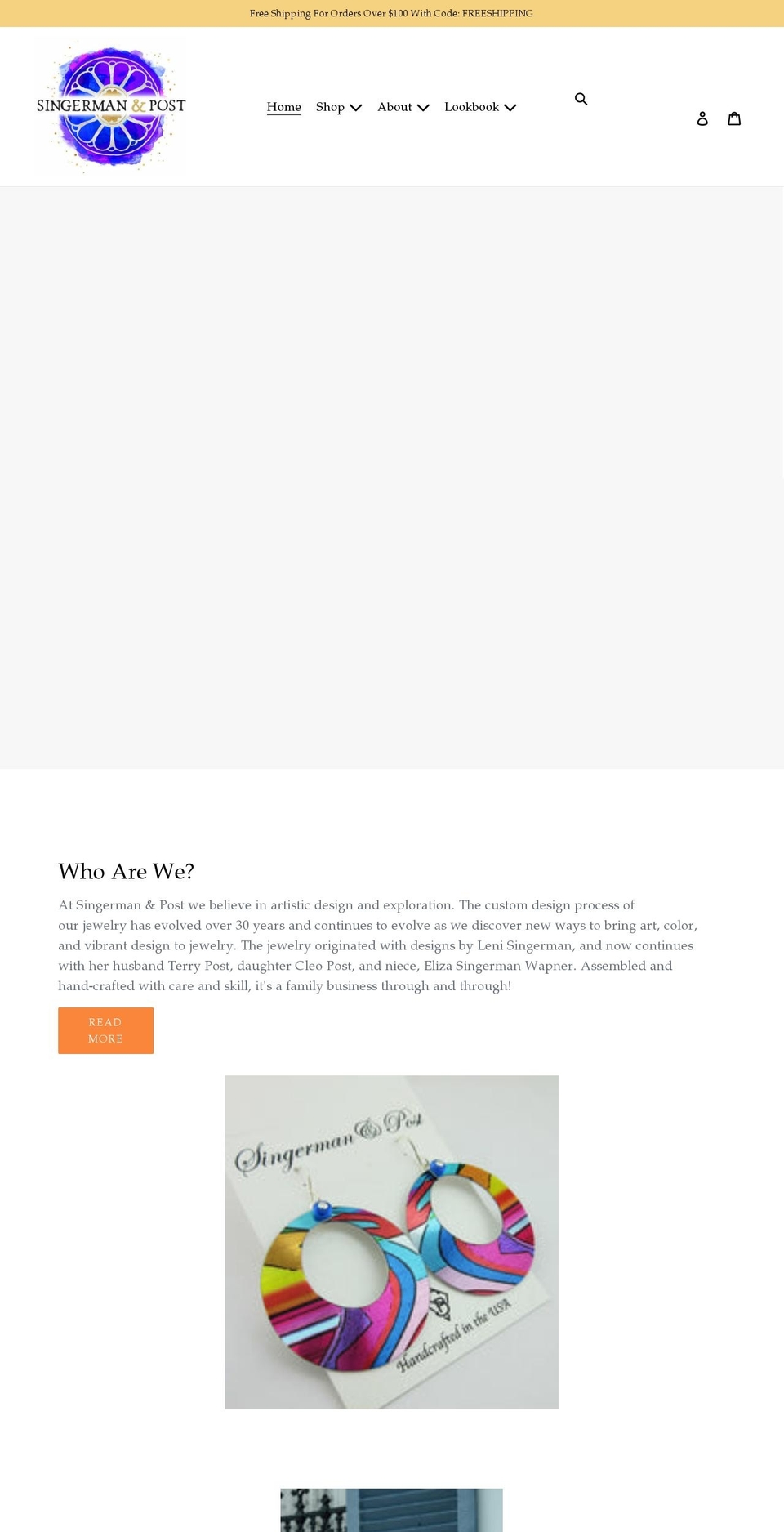 singermanpost.com shopify website screenshot