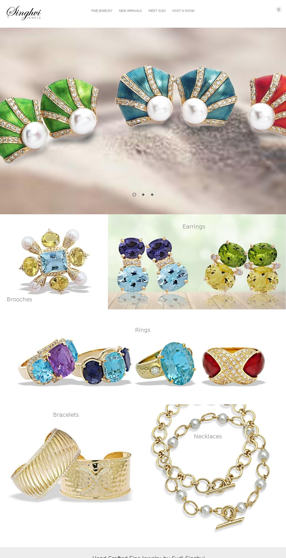 Singhvi - Pagination inside UL Shopify theme site example singhvijewels.com