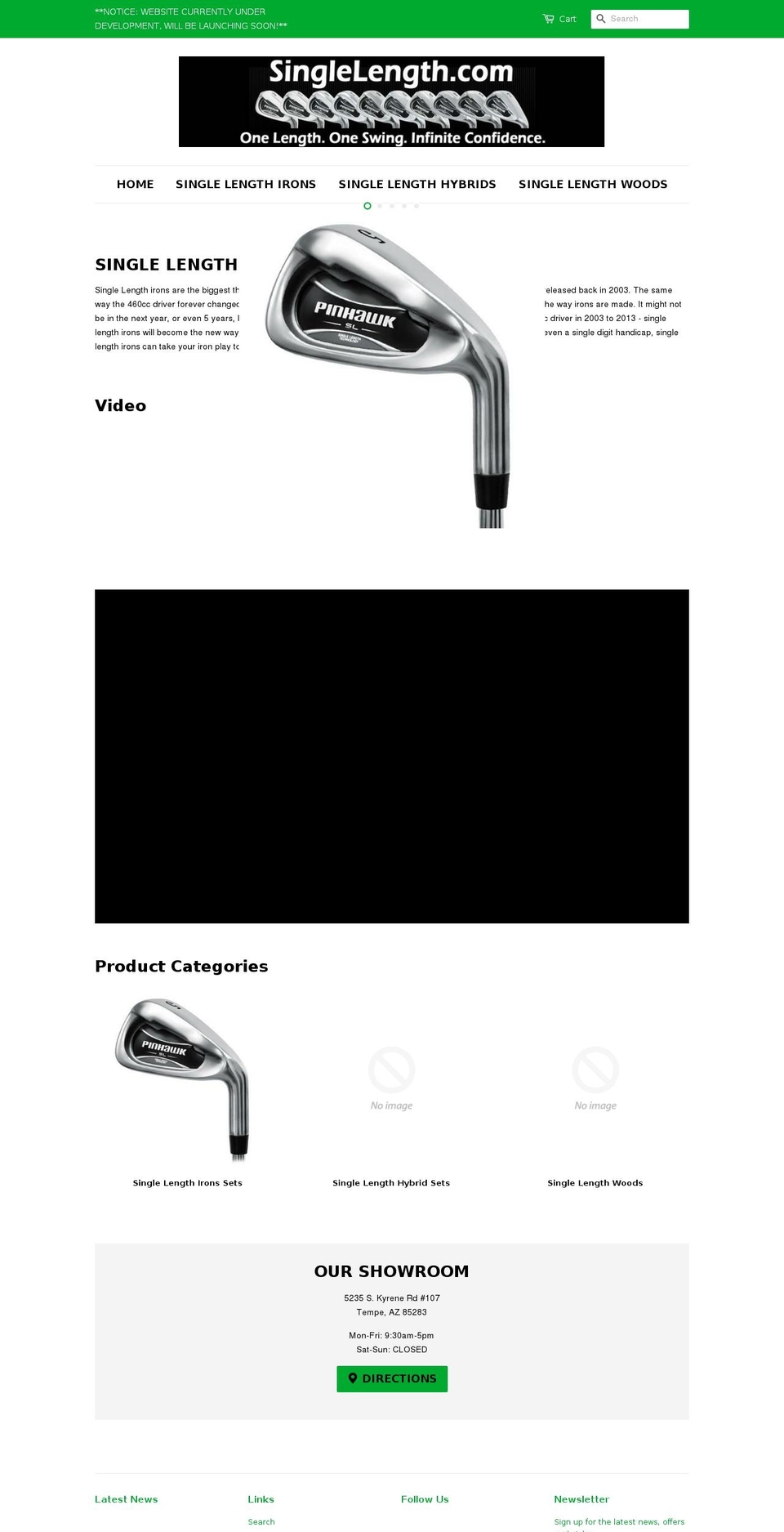 singlelength.com shopify website screenshot