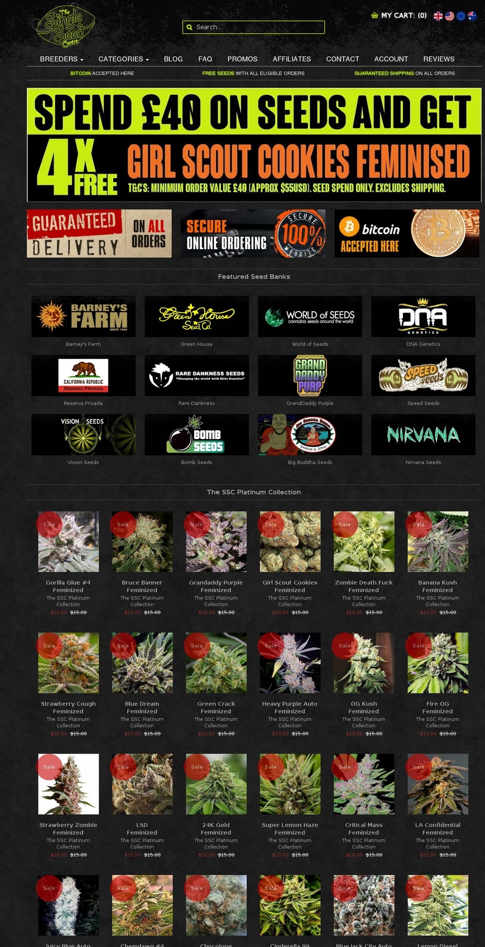 singleseedcenter.com — Shopify storefront screenshot