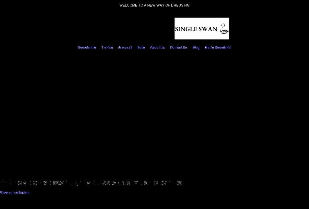 singleswan.co.uk shopify website screenshot