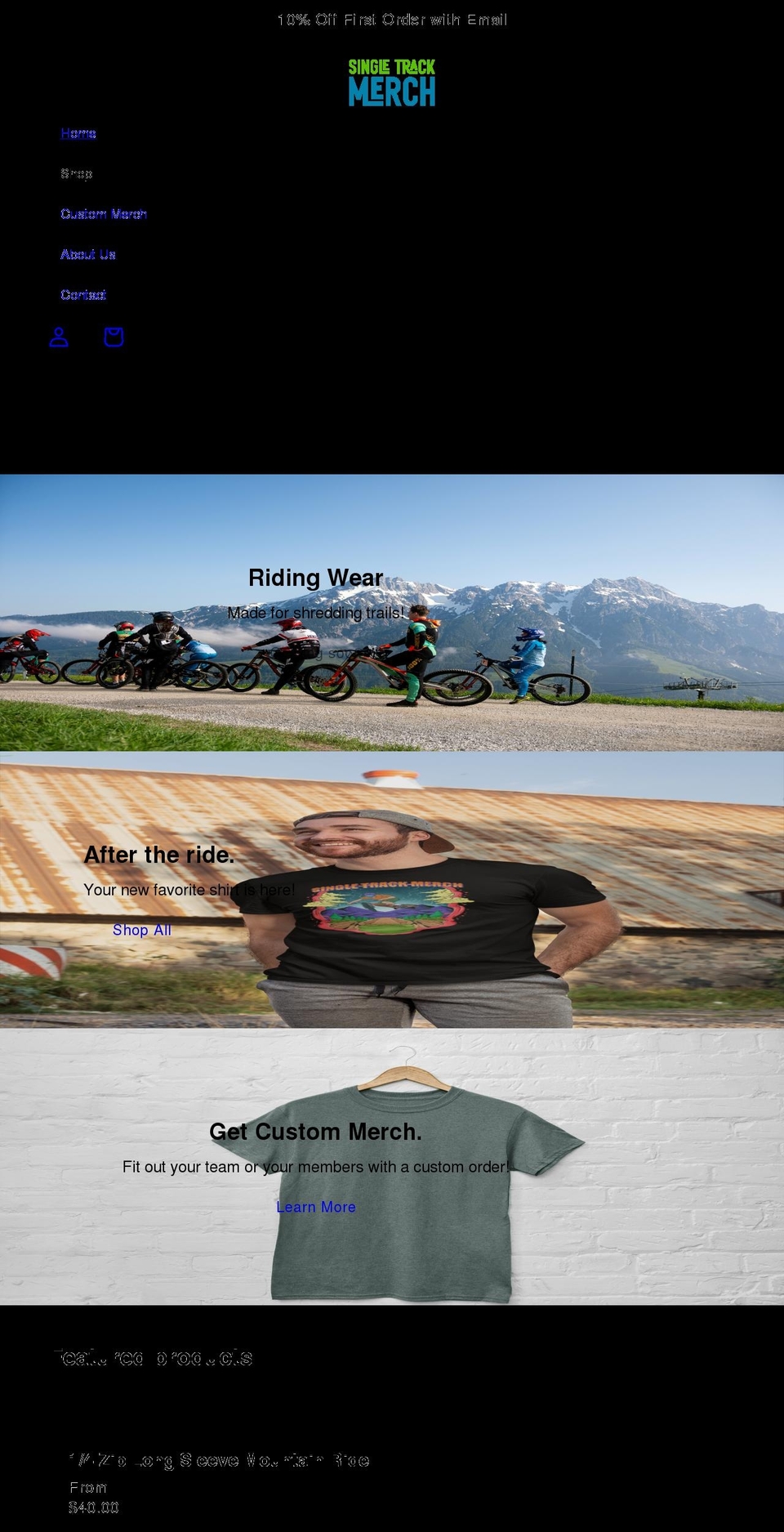 singletracktherapy.com shopify website screenshot