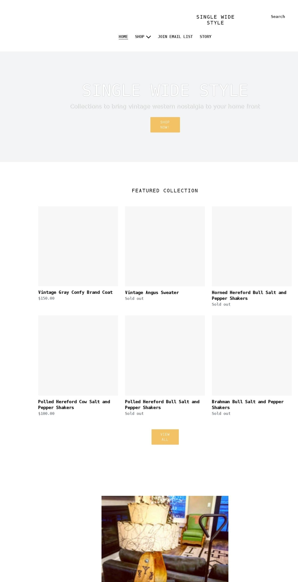singlewidestyle.com shopify website screenshot