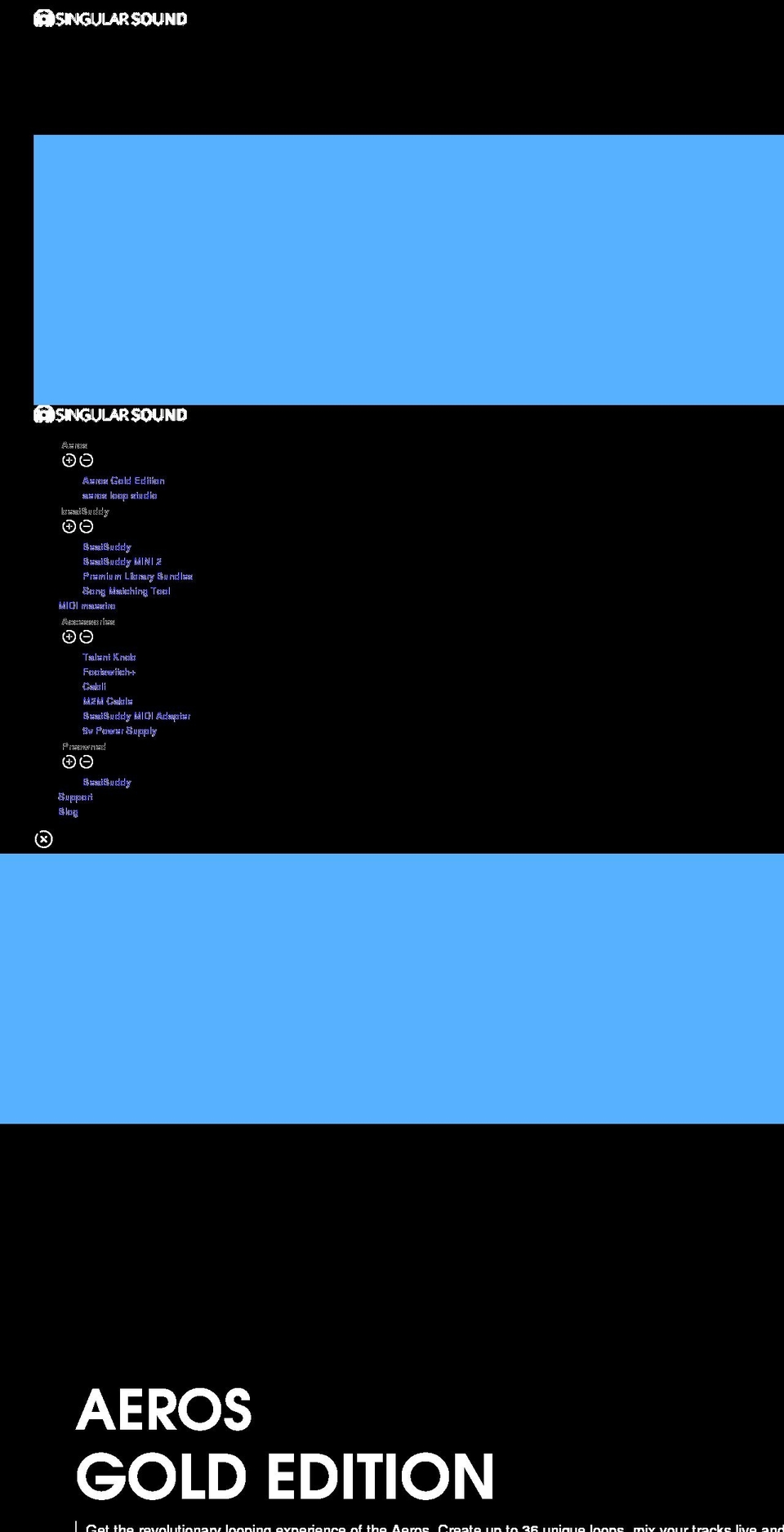 singularsound.com shopify website screenshot