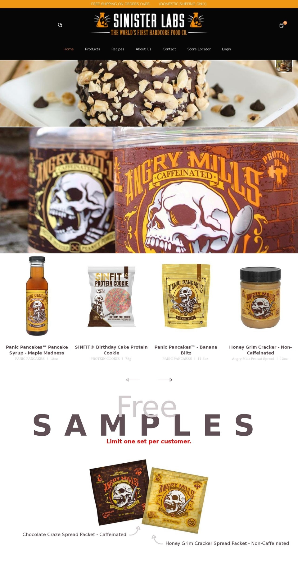 Sinfit Main Shopify theme site example sinister-labs.myshopify.com