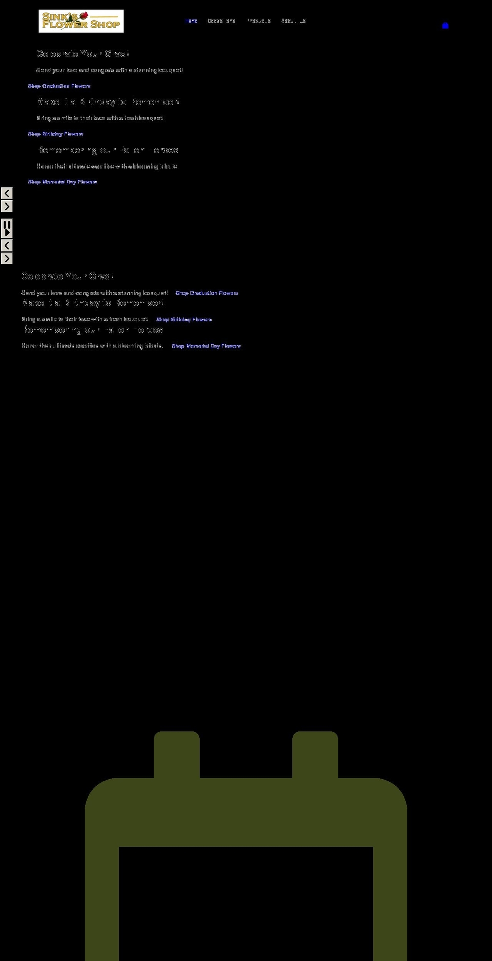 mol-standard- Shopify theme site example sinksflowers.com