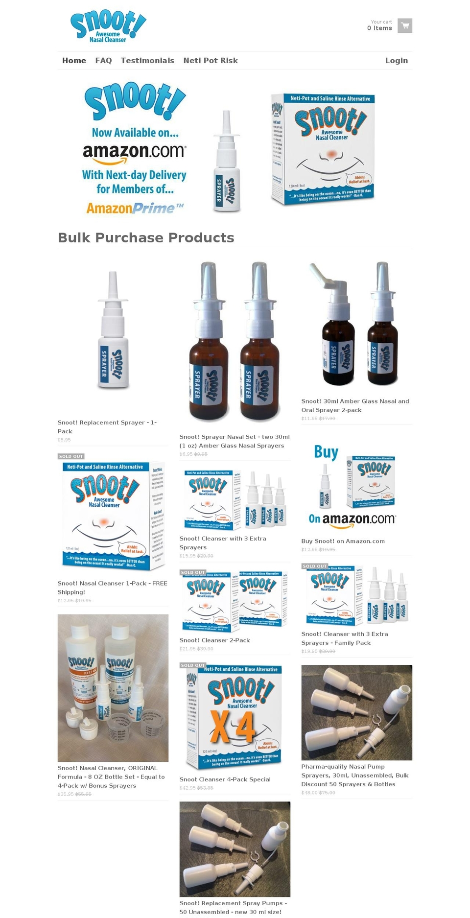 sinoxspray.com — Shopify storefront screenshot