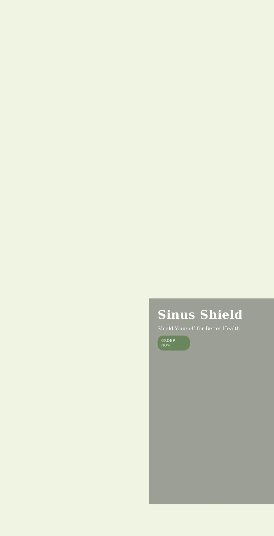 sinusshield.com shopify website screenshot