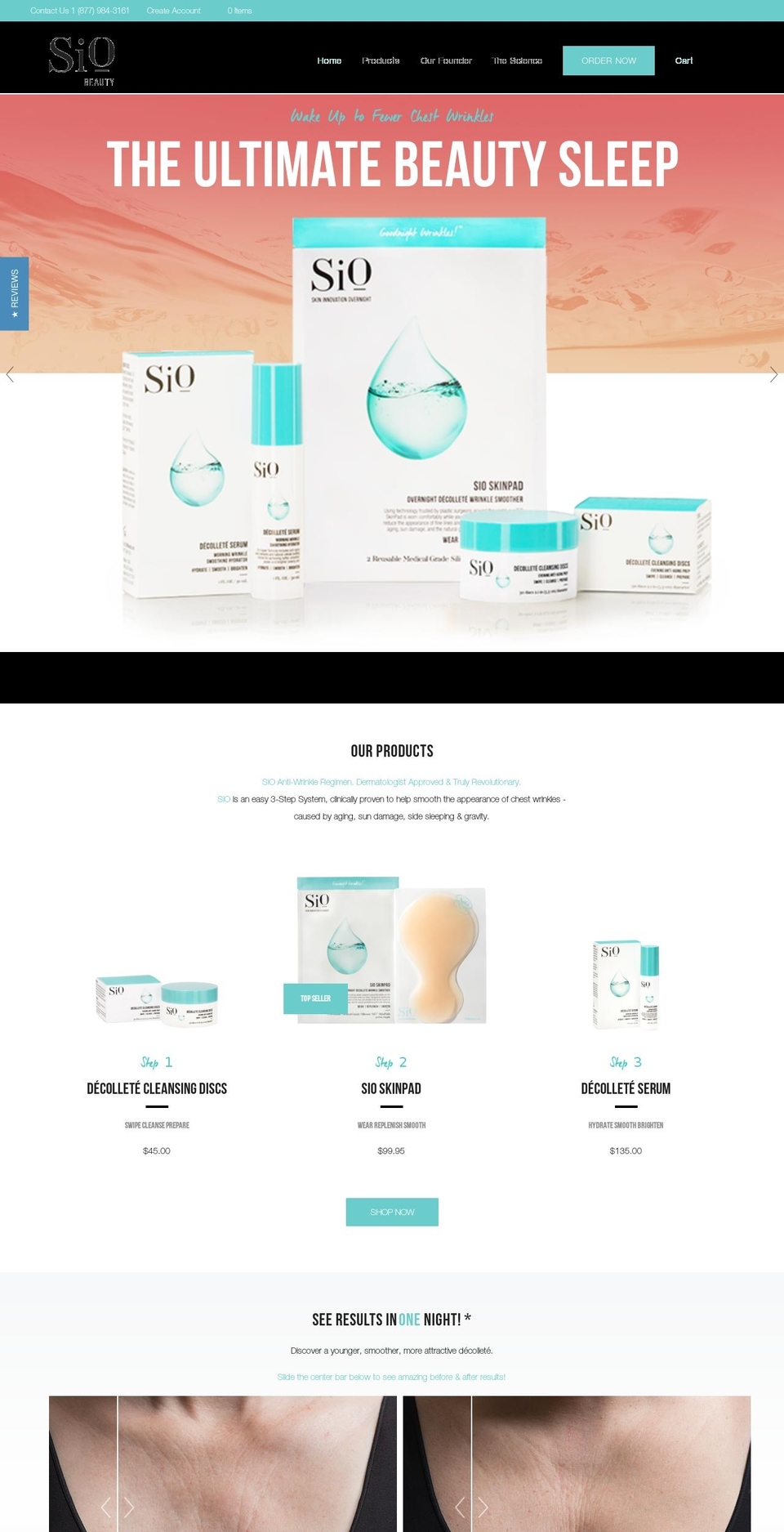 siobeauty.com shopify website screenshot