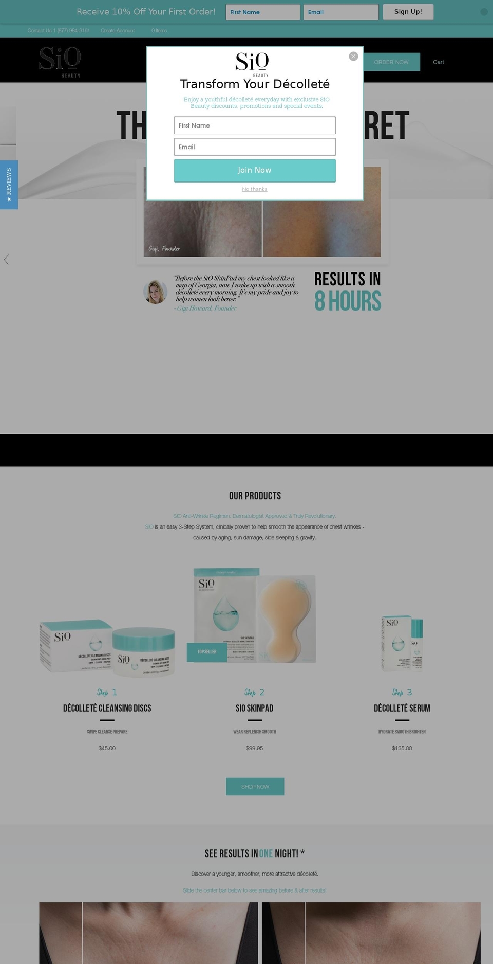 Production | Creatif | December Shopify theme site example siobeauty.info