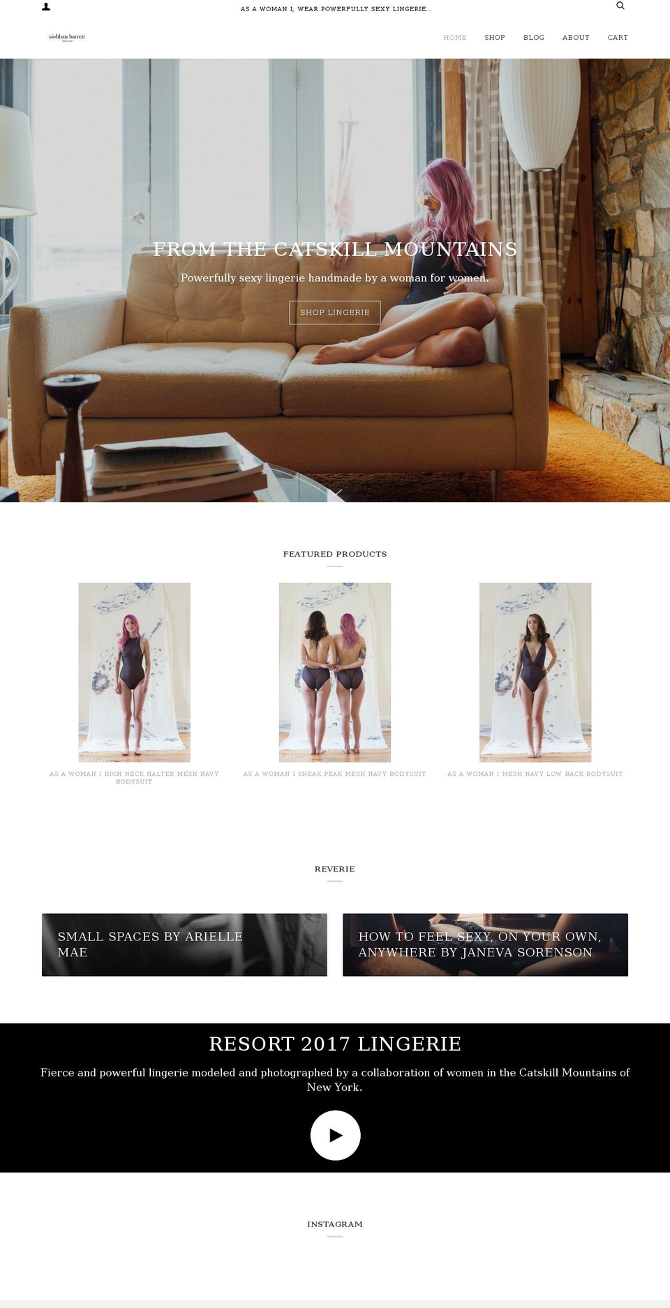 siobhanbarrett.com shopify website screenshot