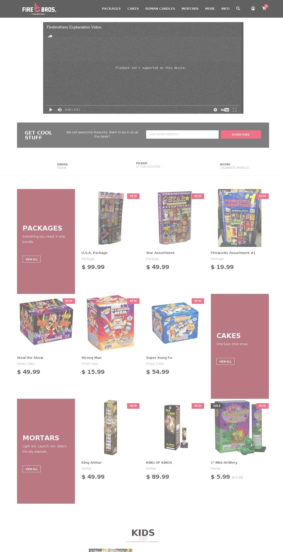 siouxfallsfireworks.com shopify website screenshot