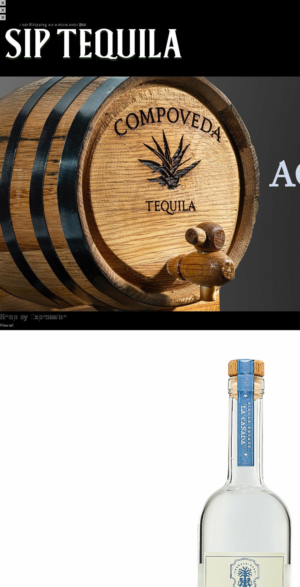 sip-tequila.net shopify website screenshot