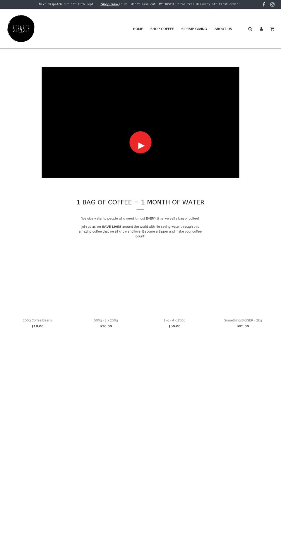 sip4sip.com — Shopify storefront screenshot