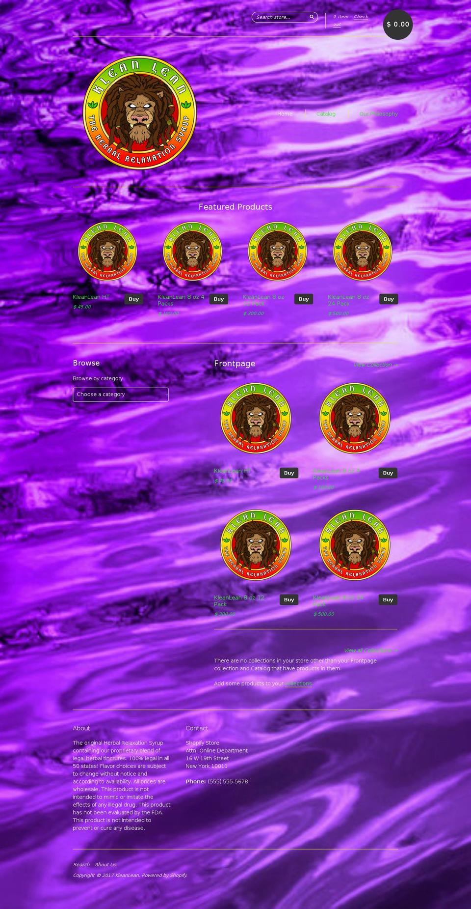 sipklean.com shopify website screenshot