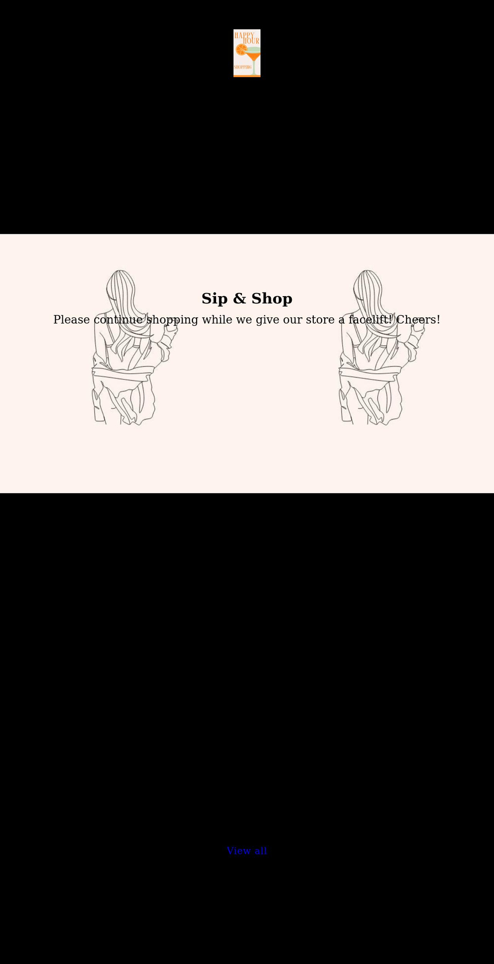 sippingandshopping.com shopify website screenshot