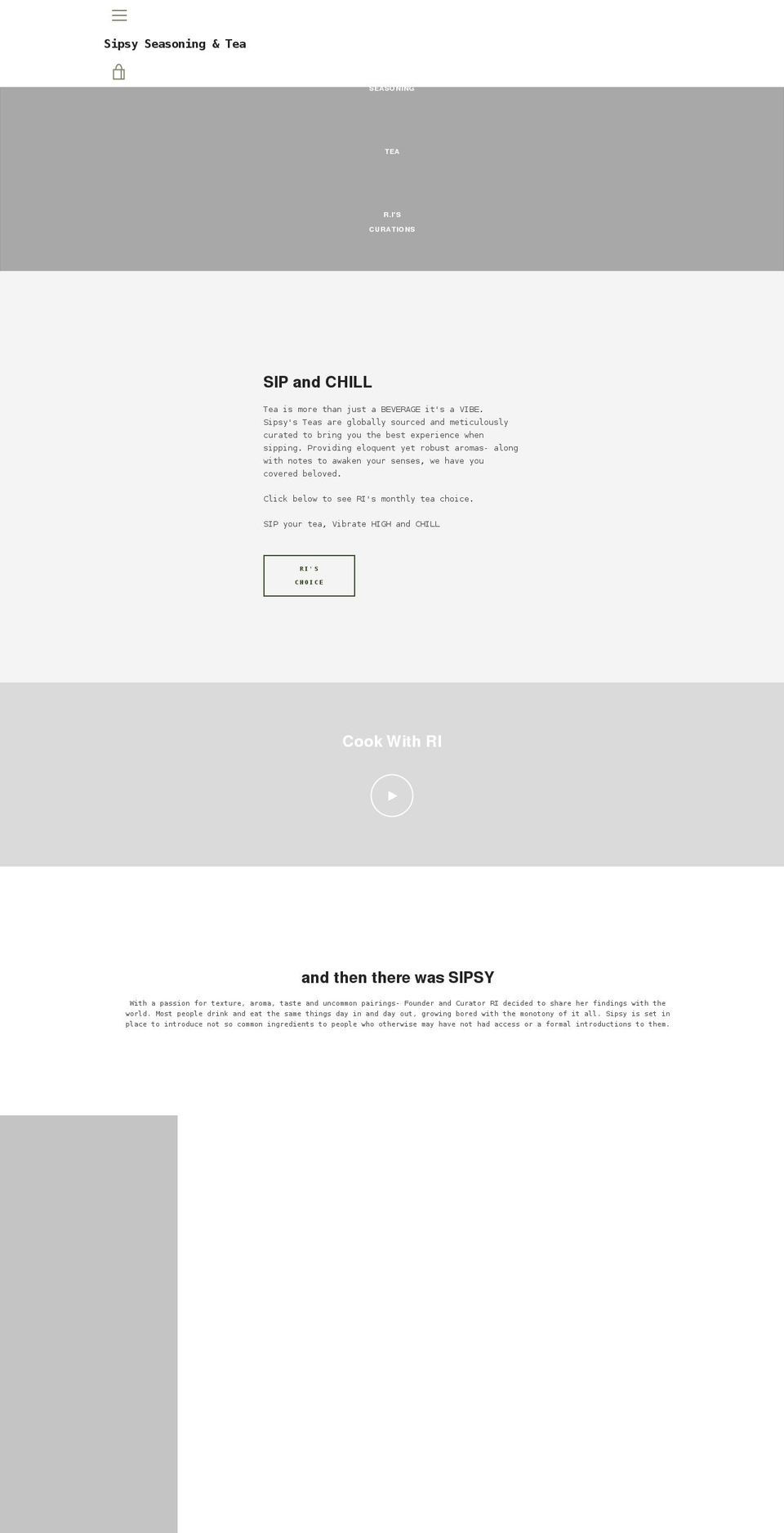 sipsybyri.com shopify website screenshot
