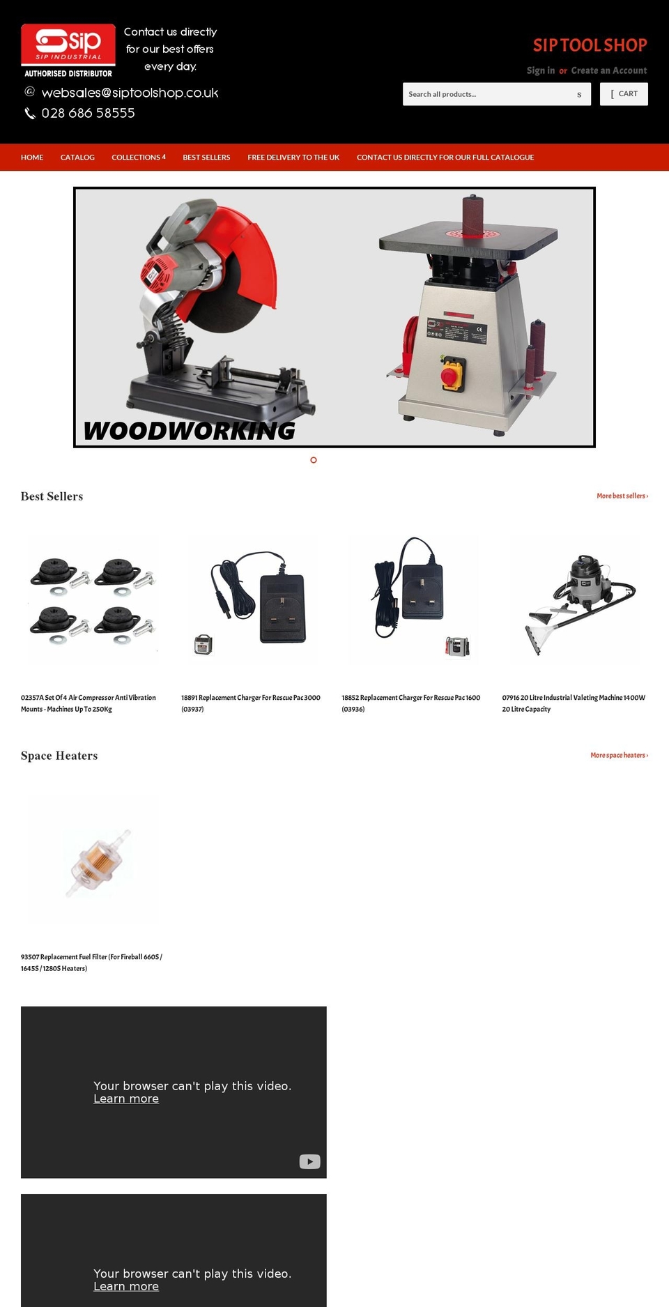 siptoolshop.co.uk shopify website screenshot
