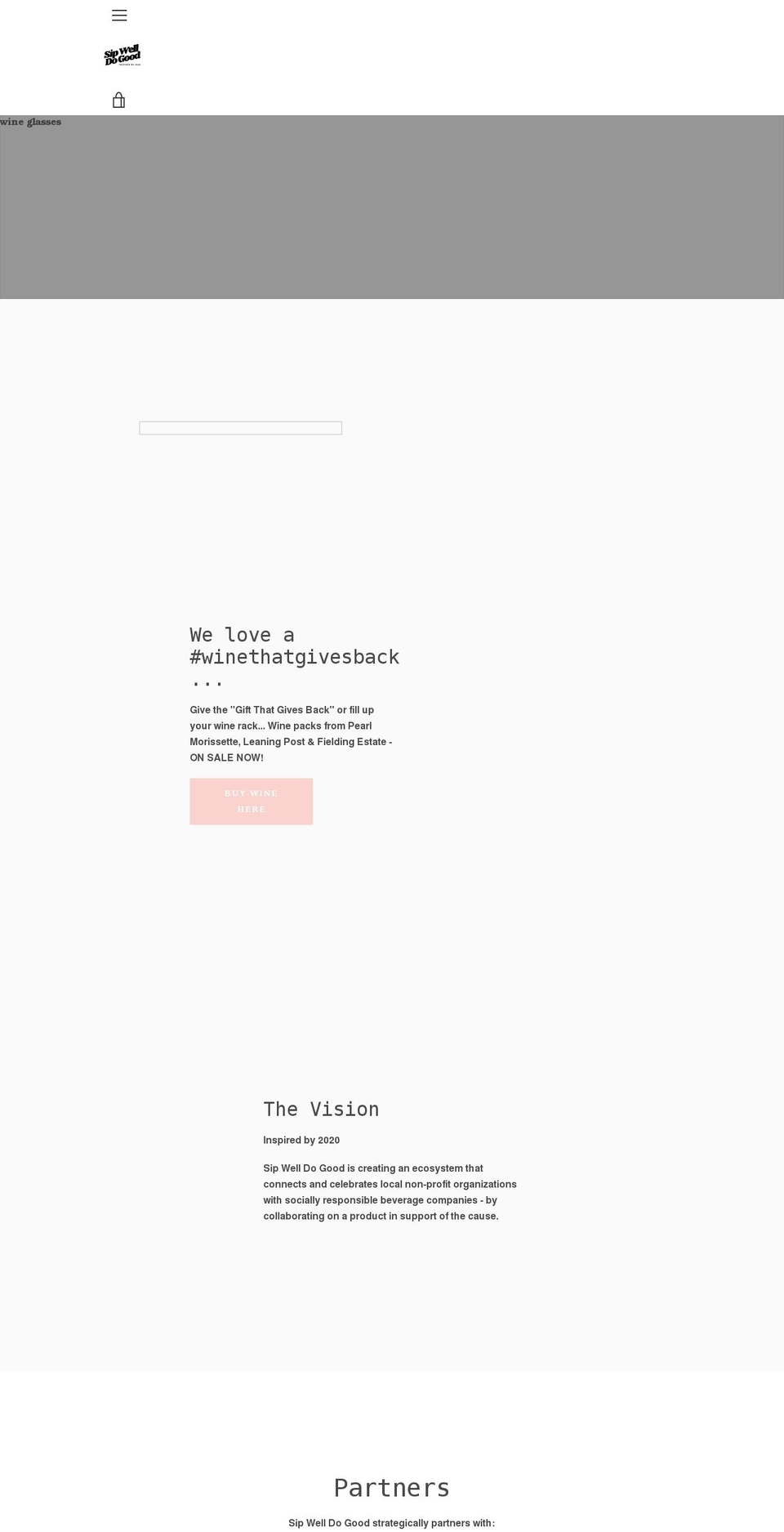 sipwelldogood.com shopify website screenshot
