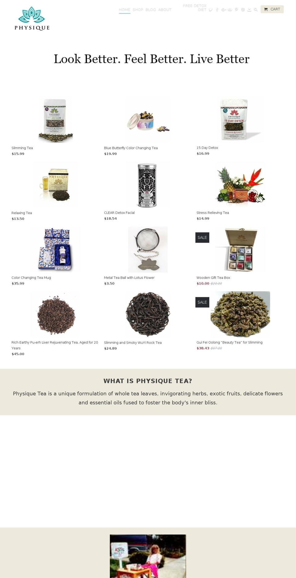 sipyourselfslim.com — Shopify storefront screenshot