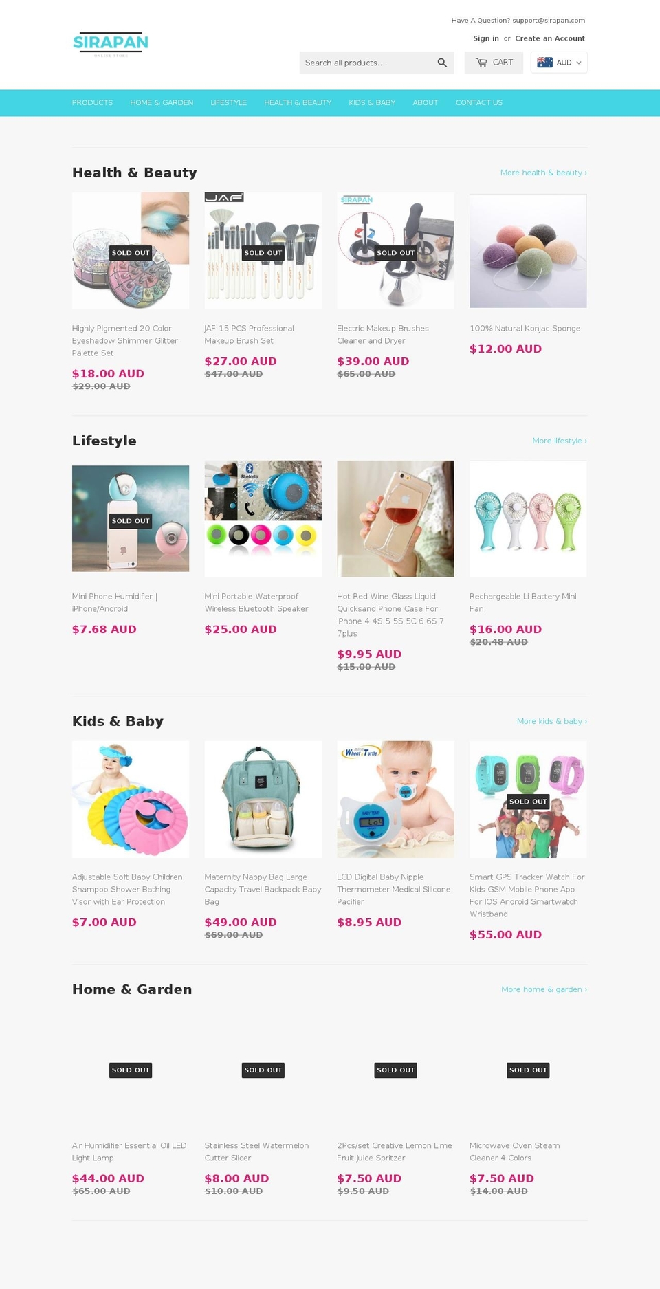 sirapan.com — Shopify storefront screenshot