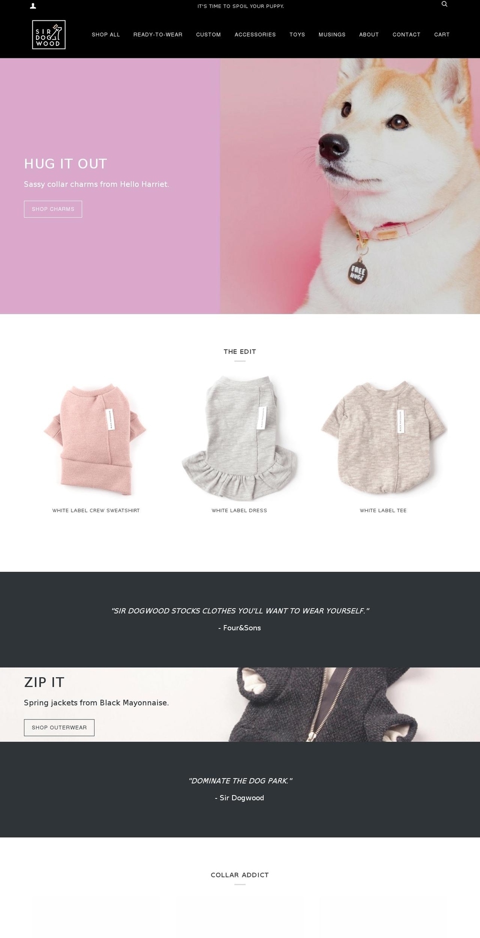 sirdogwood.com shopify website screenshot