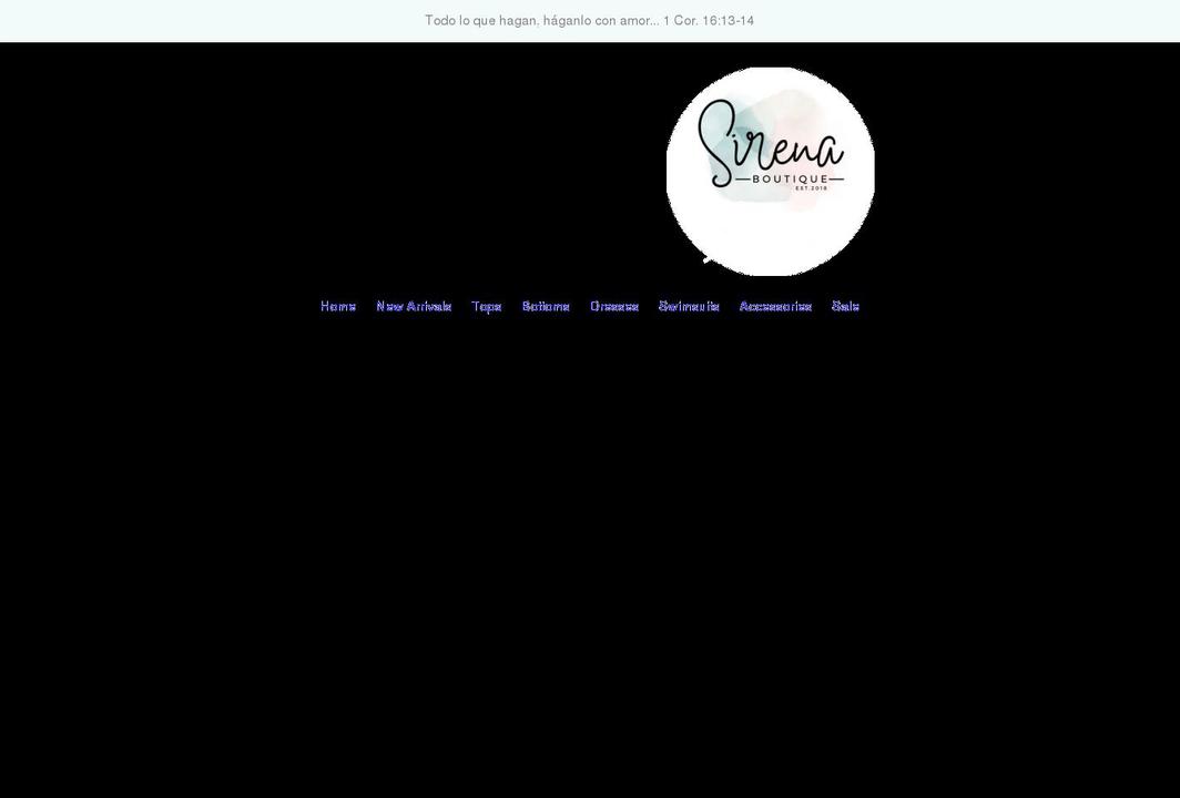 sirenabtq.com shopify website screenshot