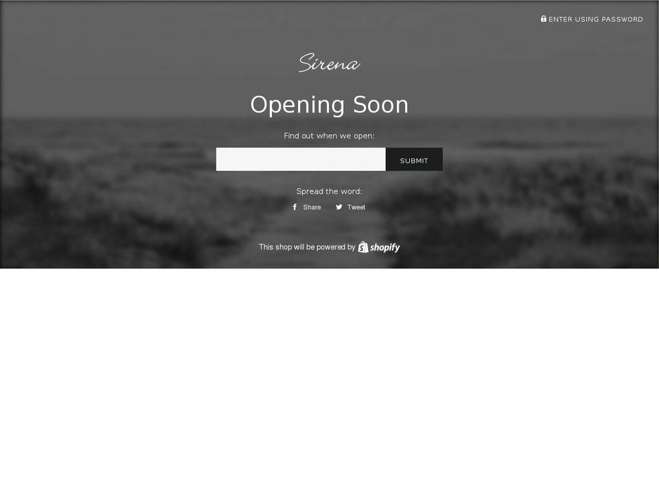 sirenahk.com shopify website screenshot
