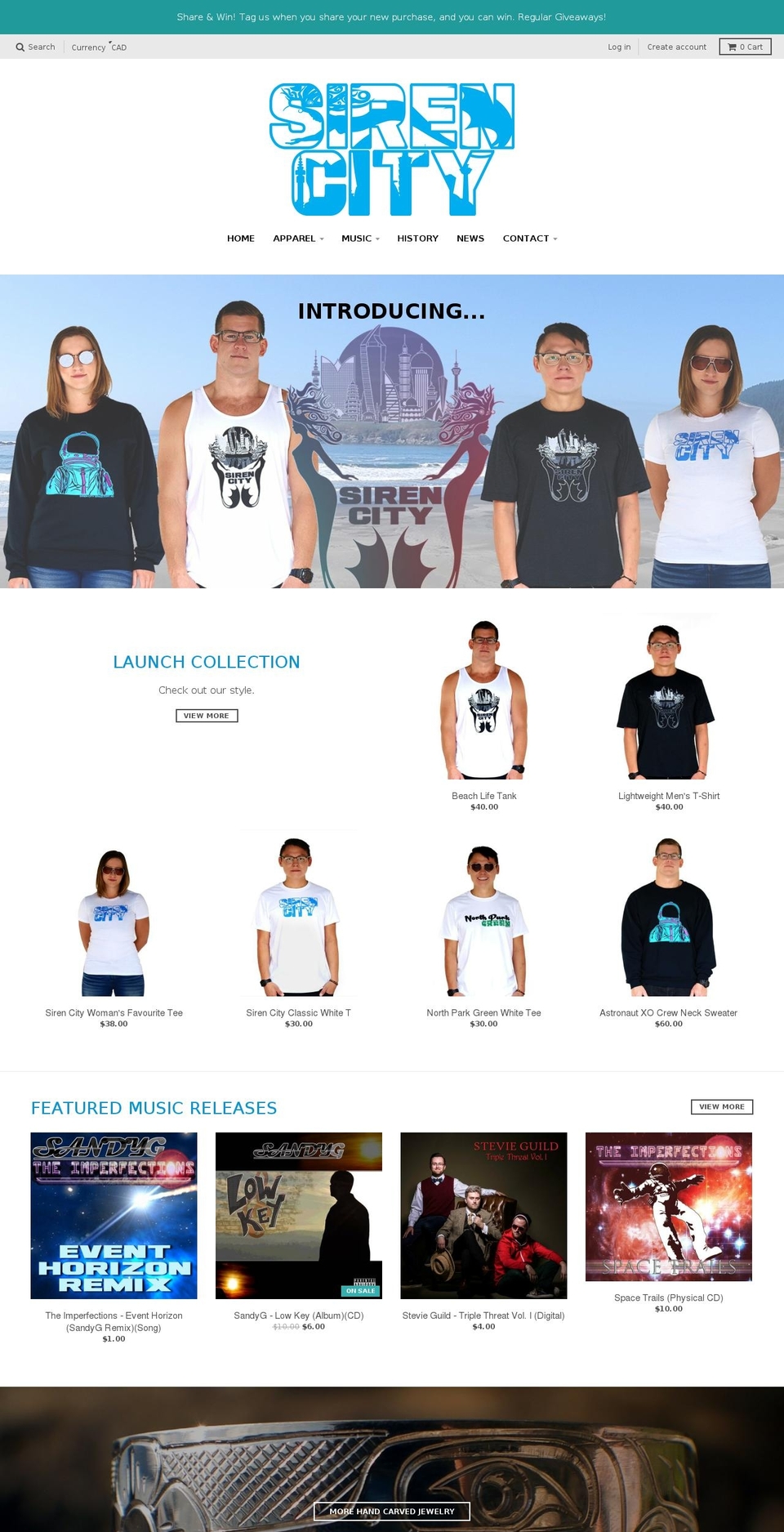 sirencityxo.com — Shopify storefront screenshot
